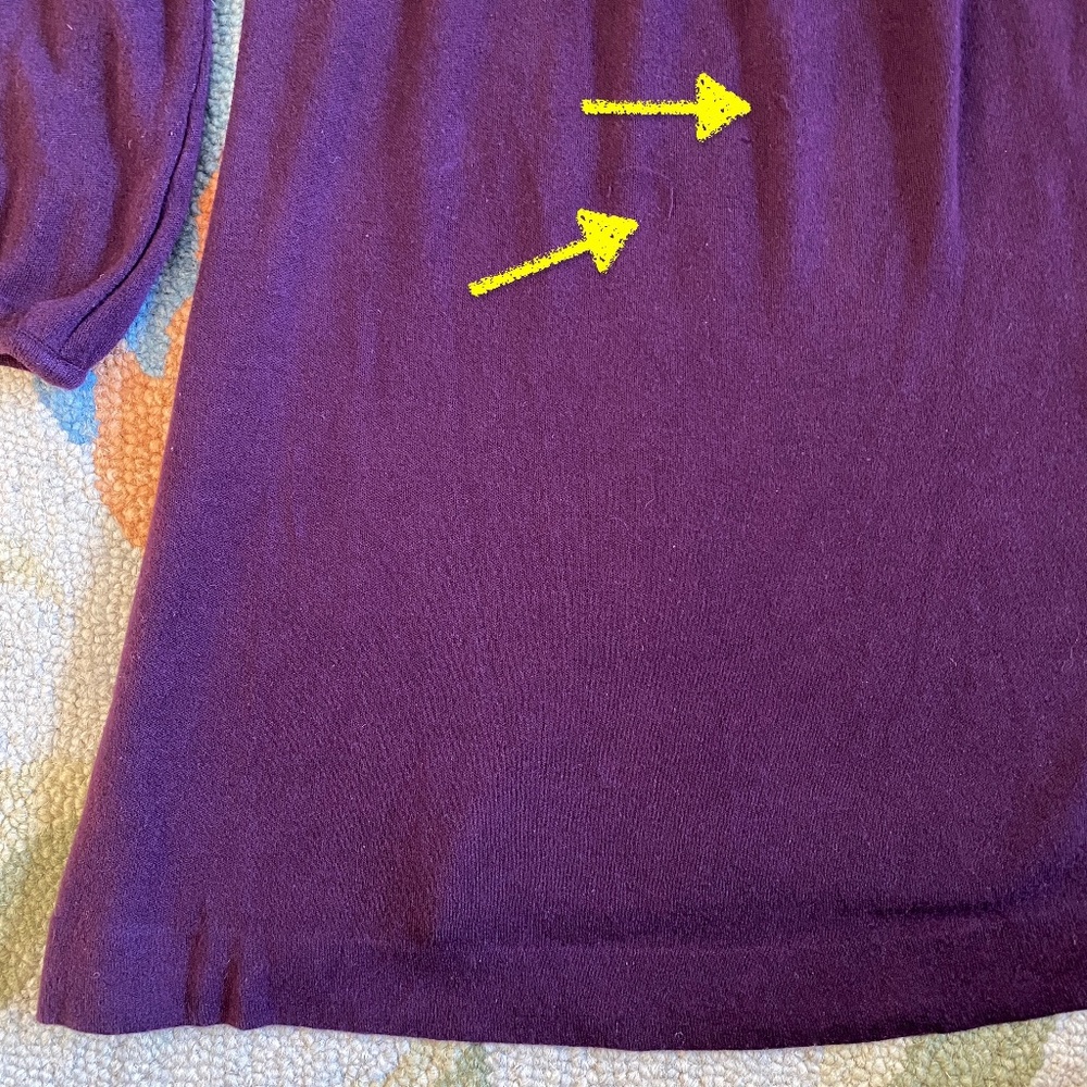 Banana Republic I Purple Cowl Neck Sweater Dress I Holiday 2008 - Picture 11 of 16